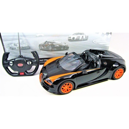 1:14 Bugatti Veyron Grand Sport Vitesse Licensed Model RC Car (Black/Orange)