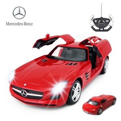 1:14 Mercedes Benz SLS Sports Model RC With Open Doors And Lights (Red)
